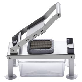 Vegetable Chopper Mandoline Slicer, All-in-1 Food Veggie Cutter with 9 Stainless Steel Blades, Cheese Grater Onion Potato Dicer with Container