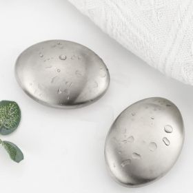 1pc/2pcs Stainless Steel Soap, Magic Metal Odor Remover Bar Eliminating Smells Like Fish Onion Garlic Scents From Hands And Skin, Suitable For Ki (quantity: 2pcs Stainless Steel Deodorant Soap)